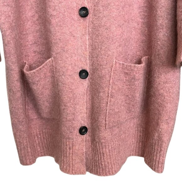 Eileen Fisher Mohair Blend Longline Cardigan Pink 2X Wool Mohair - Picture 6 of 12